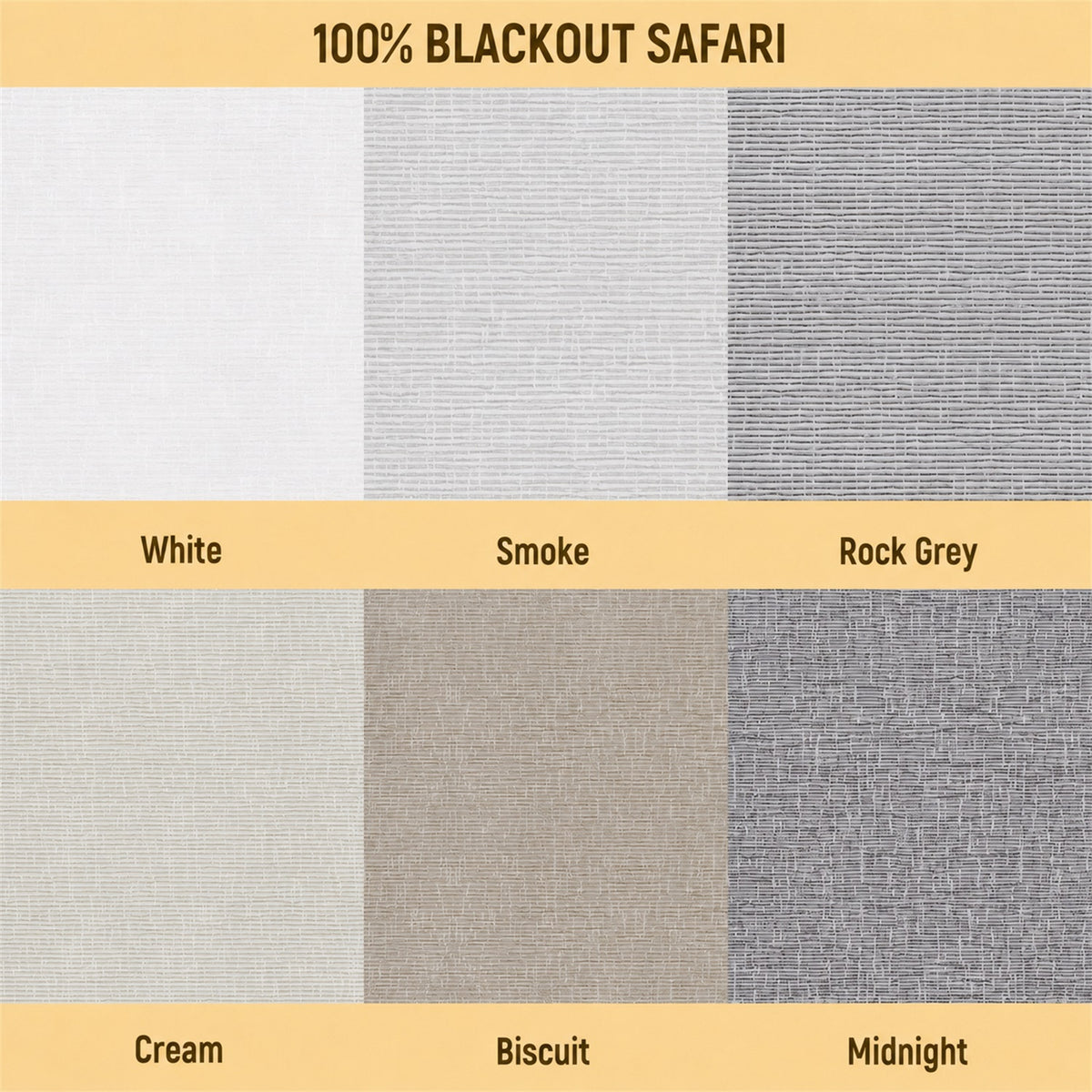 MOES Curtain 100% Blackout Fabric Samples