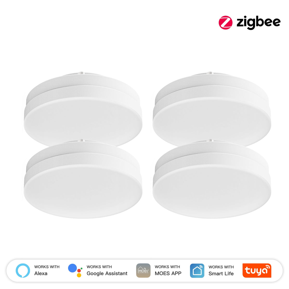 ZigBee Smart LED Lampe GX53 Glühbirne 6W Farbwechsel Dimmbar Musik Sync