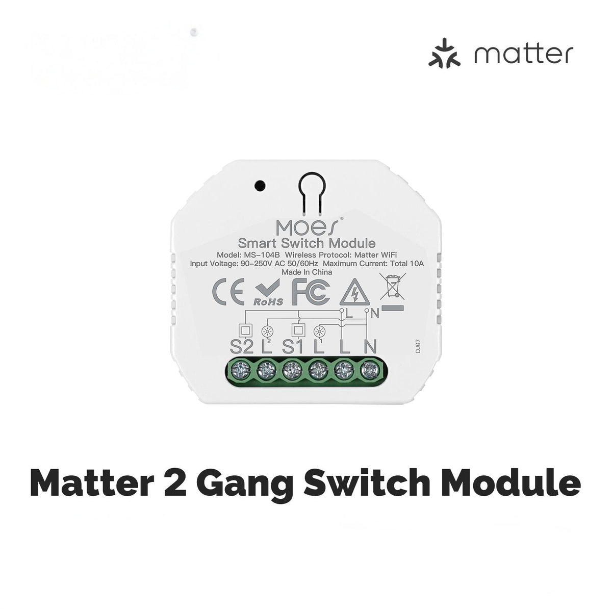 WiFi Matter Mini Smart Switch Module Relay Timer DIY Home Automation