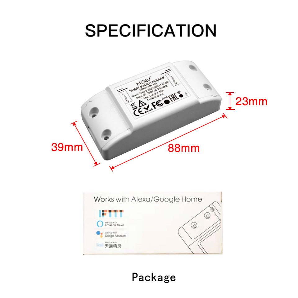 DIY WiFi RF Smart Light Switch Universal Breaker Timer - MOES