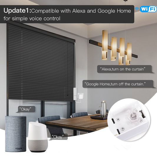 Update1:Compatible with Alexa and Google Home for simple voice control - MOES