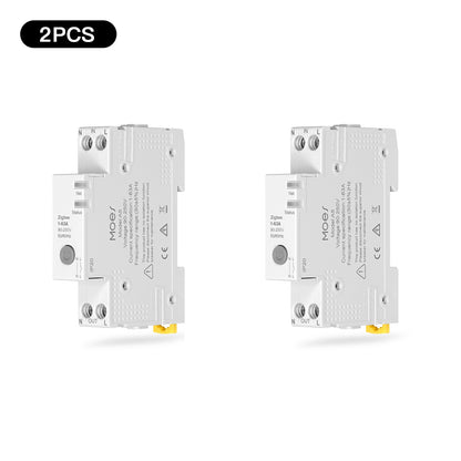 MOES Tuya ZigBee Smart Circuit Breaker 63A Electricity Monitor V0 Fireproof Remote APP Control with Alexa