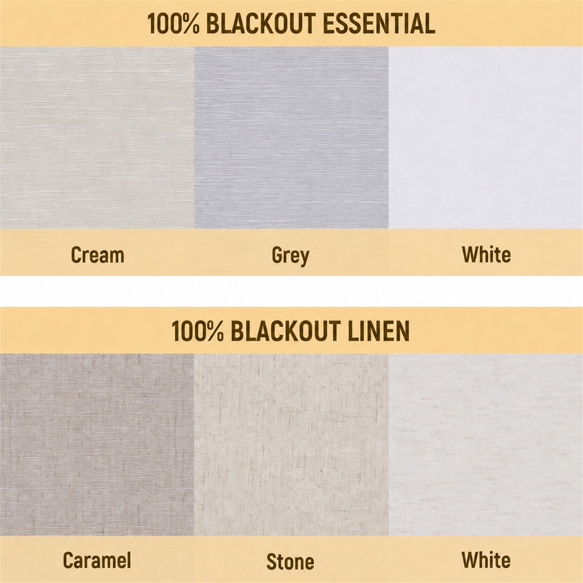 MOES Curtain 100% Blackout Fabric Samples