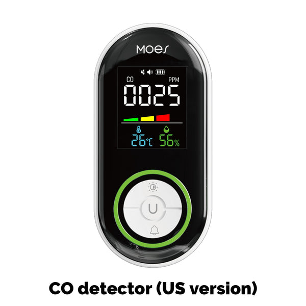 2nd Gen Plug-in Carbon Monoxide Detector with LED Display, Battery Backup 3-in-1 CO Sensor US Plug(Non-Smart)