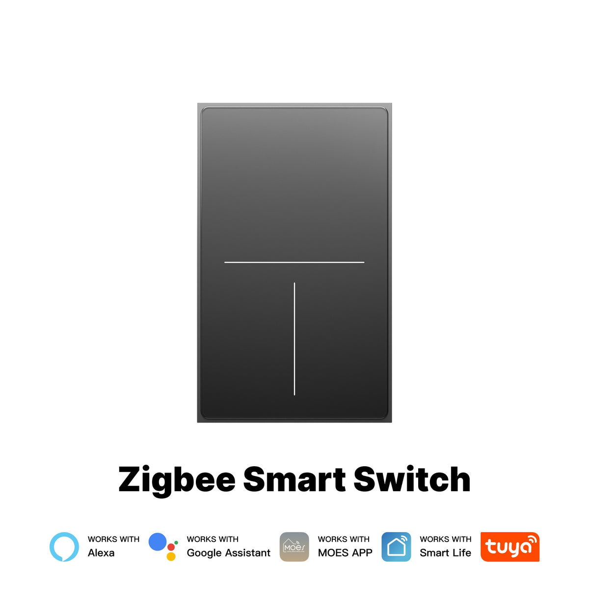 ZigBee Star Feather Series Smart Switch Push Button With Neutral Wire Light Scene 2in1 Switch US Version