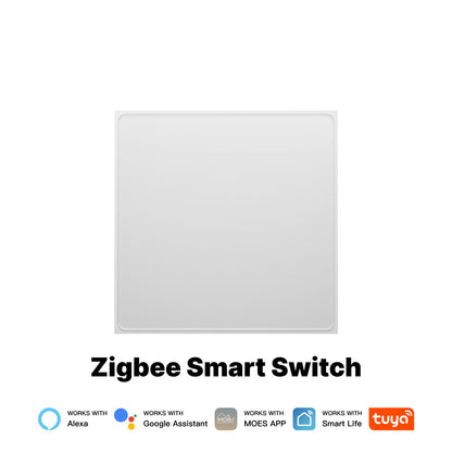 Star Feather Series ZigBee Smart Switch Push Button With Neutral Wire Light Scene 2in1 Switch EU Version