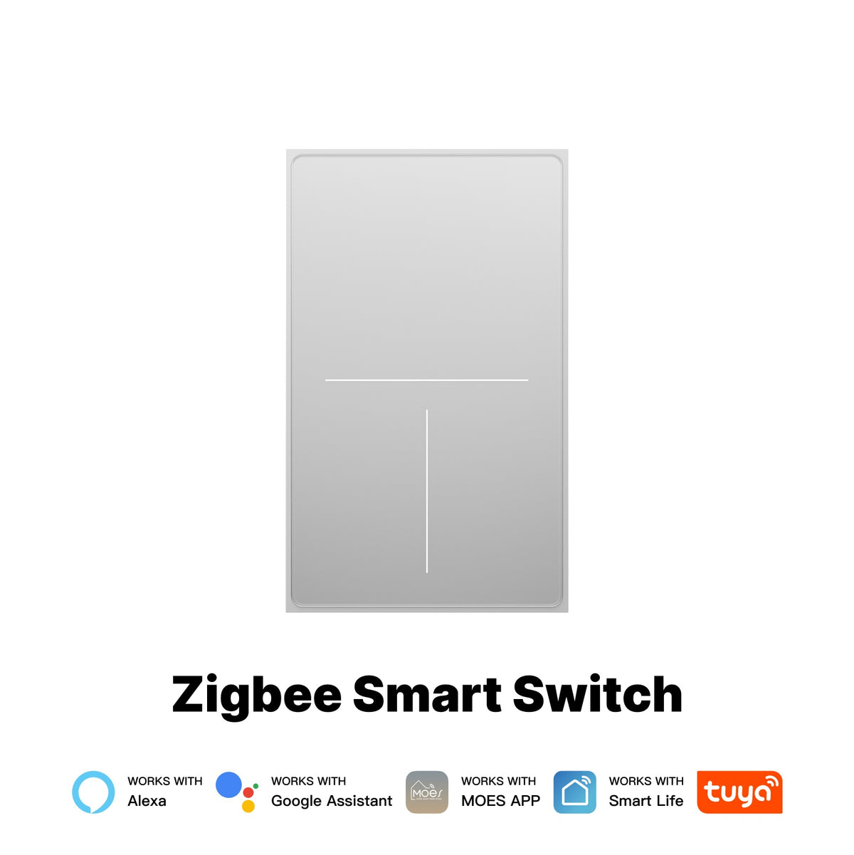 ZigBee Star Feather Series Smart Switch Push Button With Neutral Wire Light Scene 2in1 Switch US Version