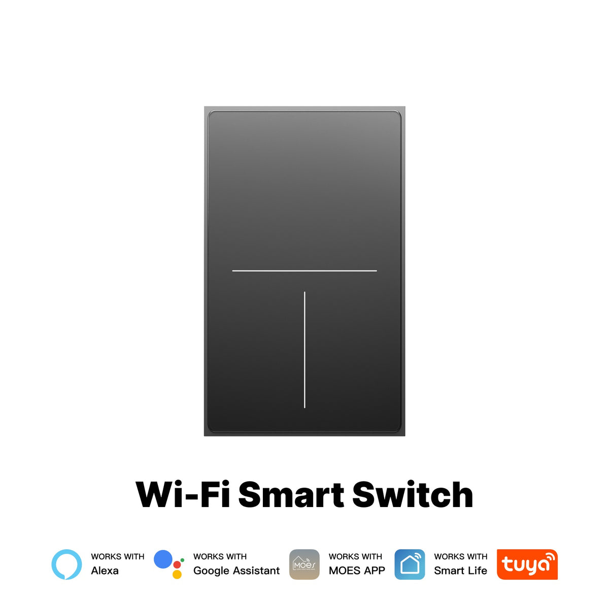 WiFi Star Feather Series Smart Switch Push Button With Neutral Wire Light Scene 2in1 Switch US Version