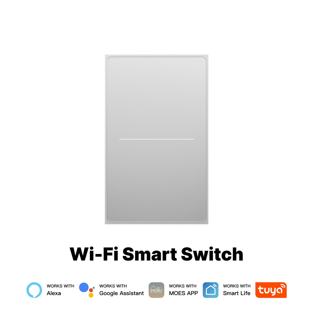 WiFi Star Feather Series Smart Switch Push Button With Neutral Wire Light Scene 2in1 Switch US Version