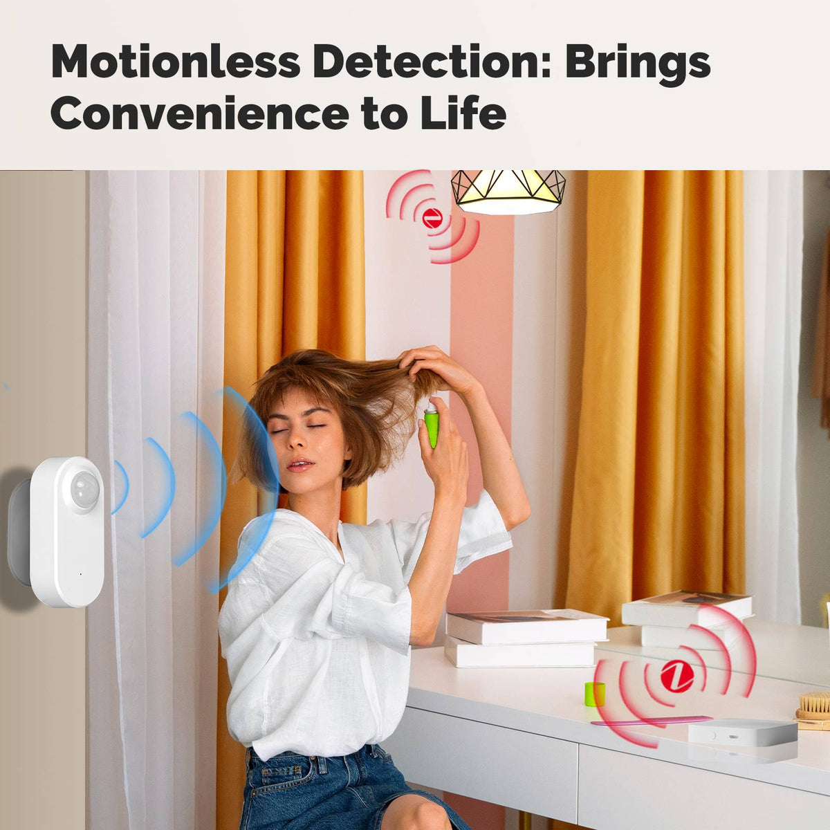 ZigBee Smart mmWave Human Presence PIR Sensor App Remote Monitoring Motion&Motionless Detection