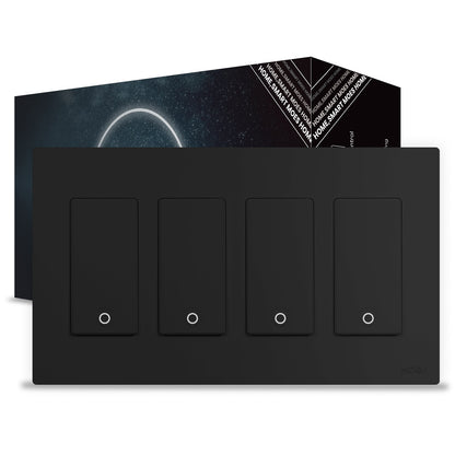 MOES Star Ring 2nd Generation Smart Single Pole 3 Way WIFI Switch 1/2/3/4 Gang US Standard