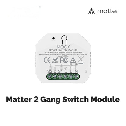 WiFi Matter Mini Smart Switch Module Relay Timer DIY Home Automation