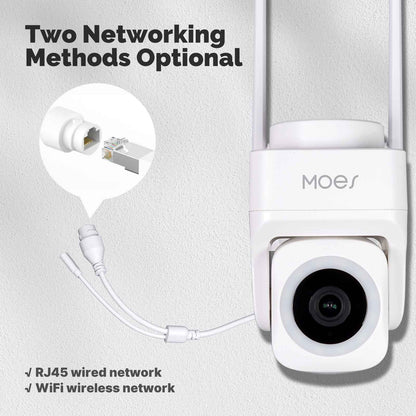 WiFi 3MP Smart Outdoor Security Camera RJ45 Network IP65 Waterproof EU Standard