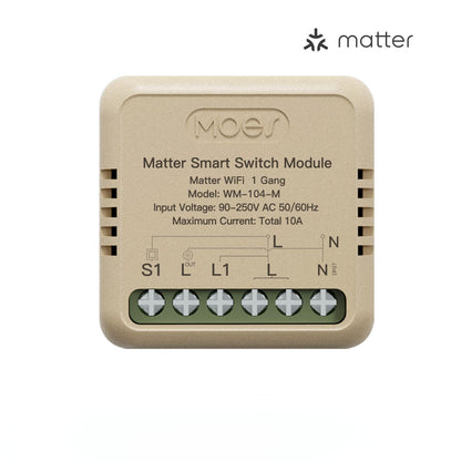 WiFi Matter Mini Smart Switch Module Relay Timer DIY Home Automation - MOES