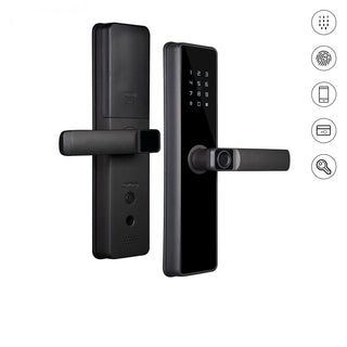 WiFi/Zigbee Smart Door Lock Fingerprint Remote Unlock Antihijack Tamper Alarm Multiple Unlocking
