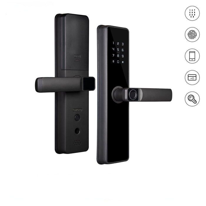 WiFi/Zigbee Smart Door Lock Fingerprint Remote Unlock Antihijack Tamper Alarm Multiple Unlocking