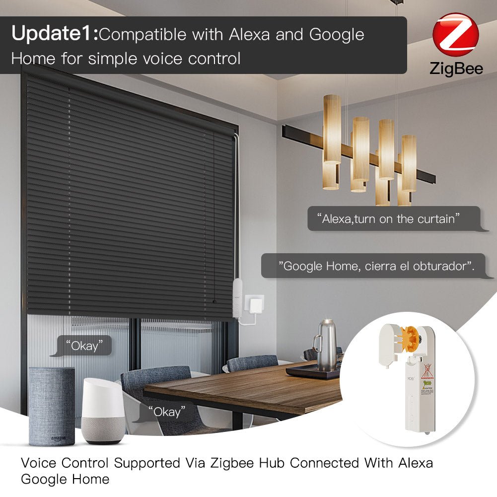 ZigBee Smart DIY Motorized Roller Blinds/Shades Drive Motor 2MQTT Setup Available Am43 - MOES