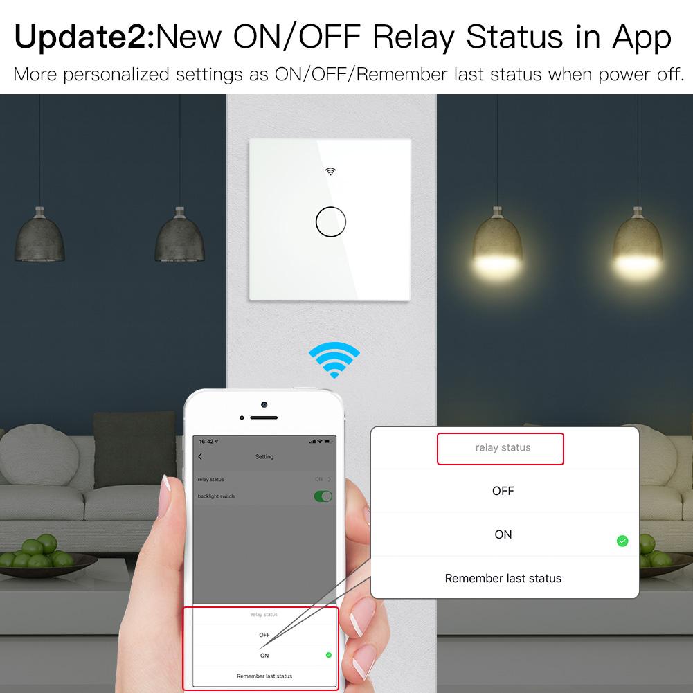 More personalized settings as ON/OFF/Remember last status when power off. - Moes