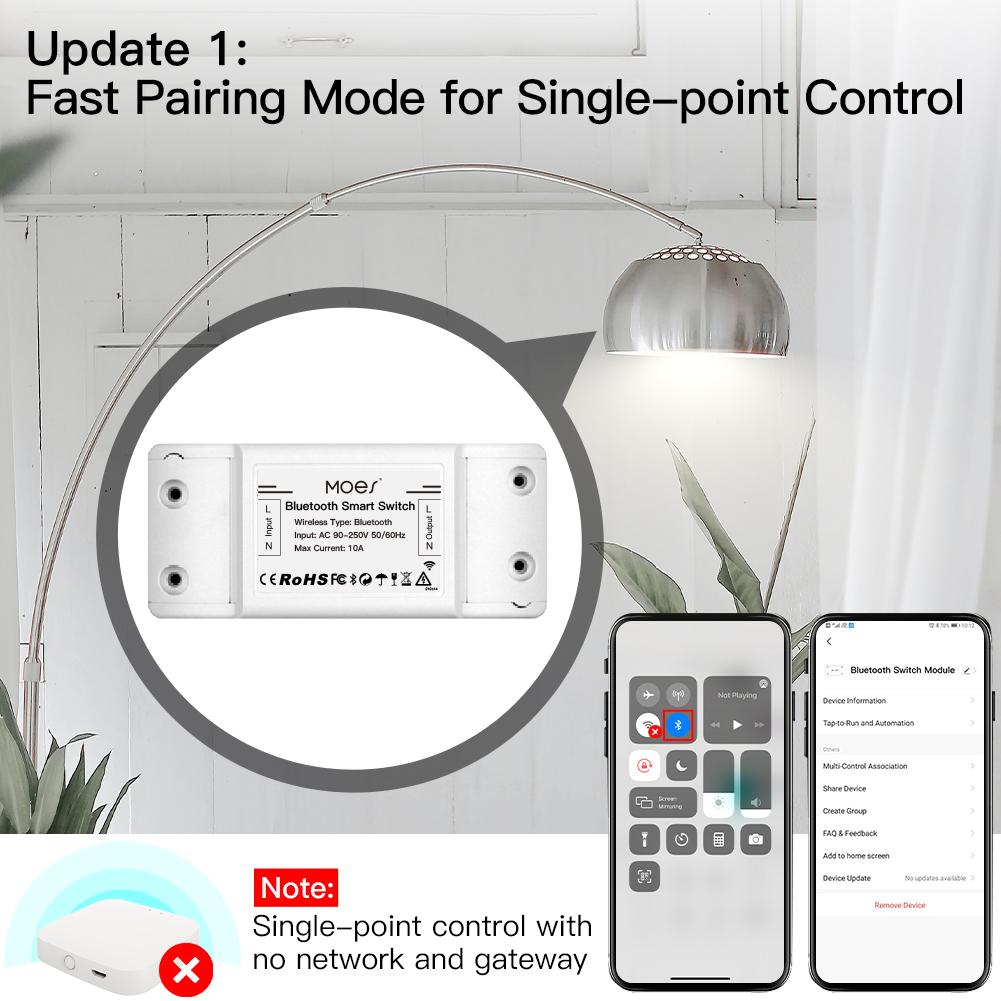 Fast Pairing Mode for Single- point Control - Moes