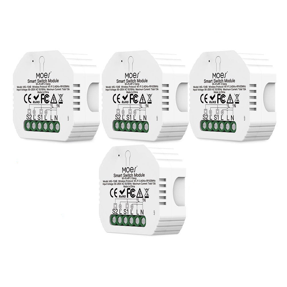 Mini New DIY WiFi RF433 Smart Light Relay Switch Module - MOES