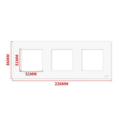 MOES 2nd Star Ring Smart ZigBee3.0 Push Button Light Switch Embedded Touch Switch & 2-4Gang Panel EU - MOES