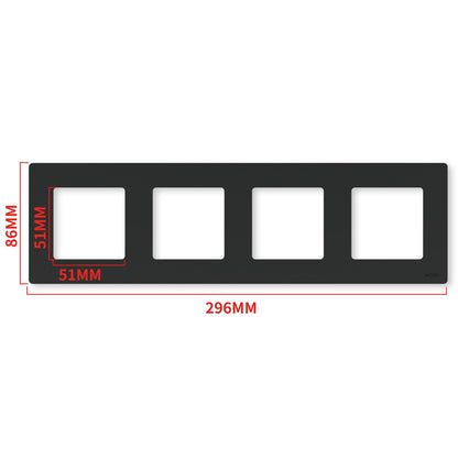 MOES 2nd Star Ring Smart ZigBee3.0 Push Button Light Switch Embedded Touch Switch & 2-4Gang Panel EU - MOES