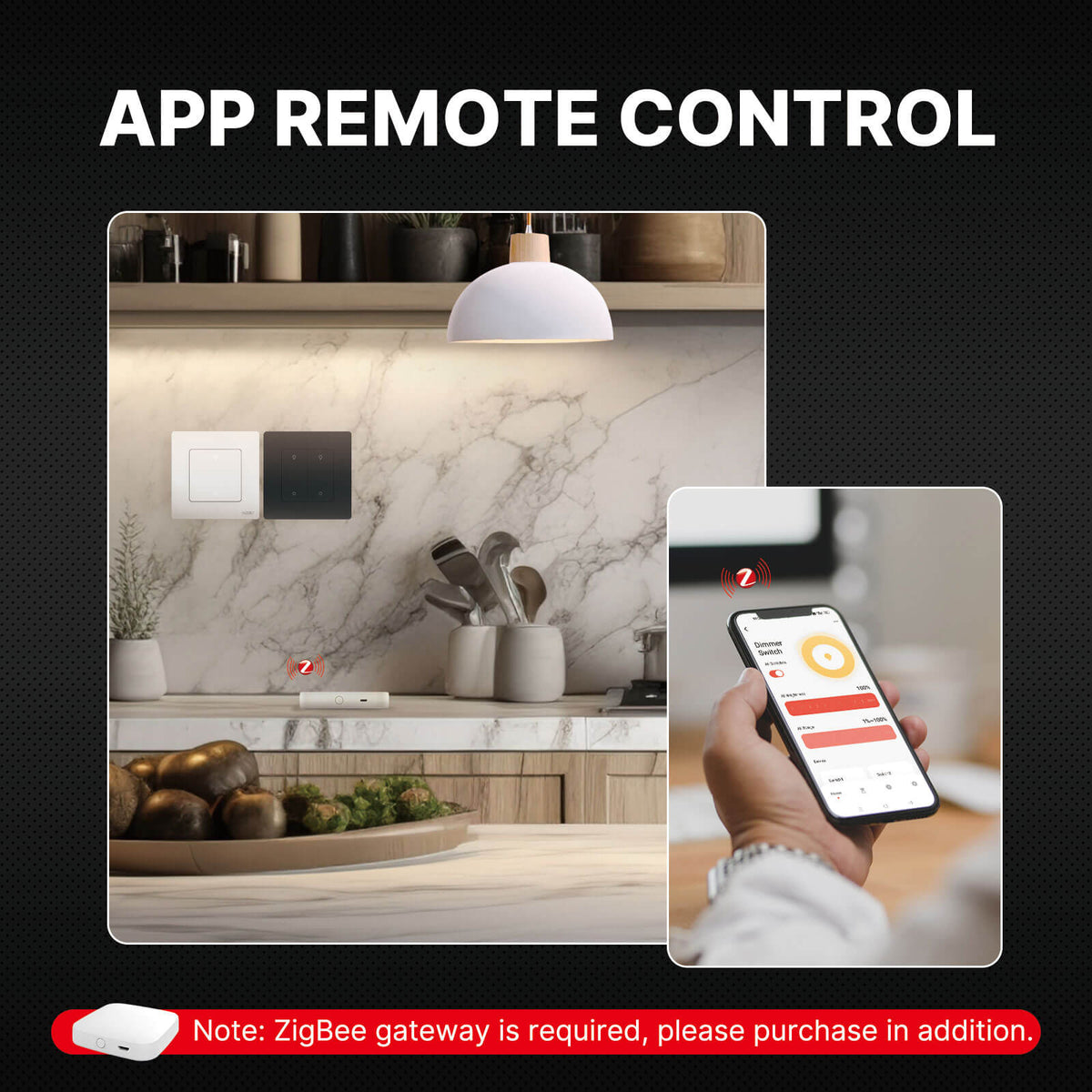 zigbee gateway is required, please purchase in addition - MOES
