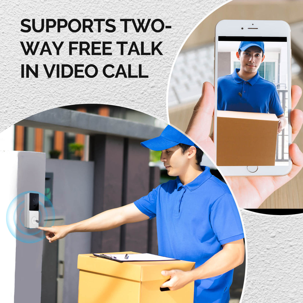 supports two way free talk in video call - MOES