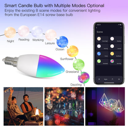 Smart Candle Bulb with Multiple Modes Optional - MOES