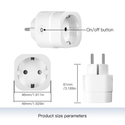 MOES WiFi Smart Power Dimmer Plug Brightness Adjust Timer Socket EU - MOES