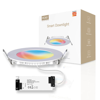 MOES ZigBee Downlight Tuya Dimming Spot lamp 6W RGB Change Warm Cool light - MOES