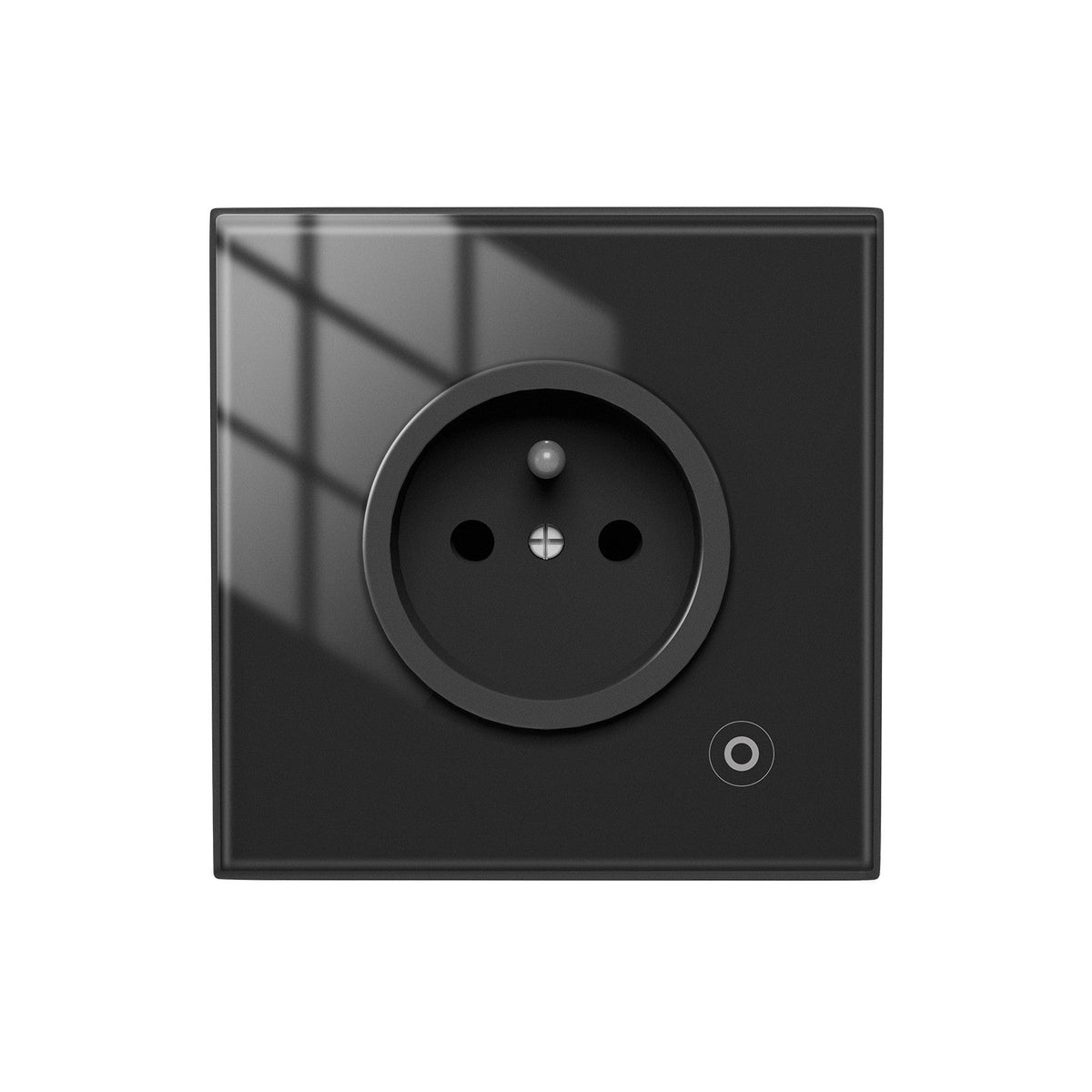 MOES ZigBee Smart Wall Socket Glass Panel Power Monitor Hub Required - MOES