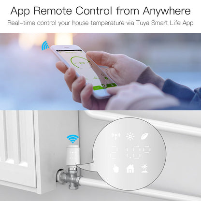 Real-time control your house temperature via Tuya Smart Life App - MOES