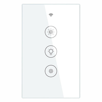New WiFi RF Smart Light Dimmer Switch 2/3 Way Muilti-Control Association Smart Life/Tuya APP Relay Status Backlight Switch OFF RF Remote Control US - Moes