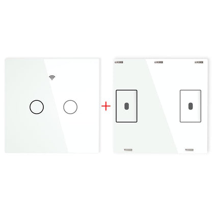 RF433 MHz Wireless Wall Glass Panel Transmitter Switch 1/2/3 Gang - Moes