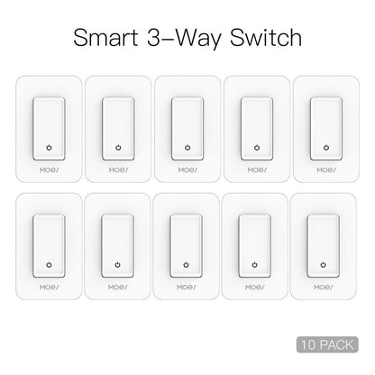 Snow Rock Series New 3-Way WiFi Smart Light Switch US Version - Moes
