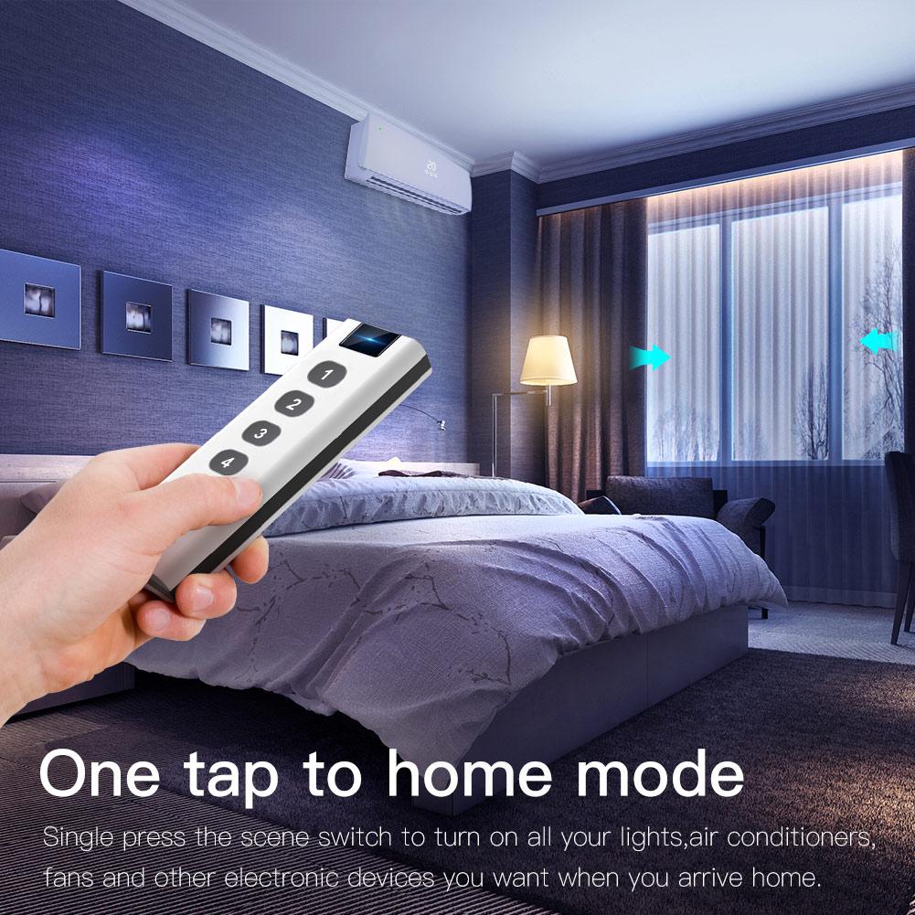 Tuya Smart Life ZigBee Smart Home Wireless Switch 4 Gang Remote Point to Point Control - MOES