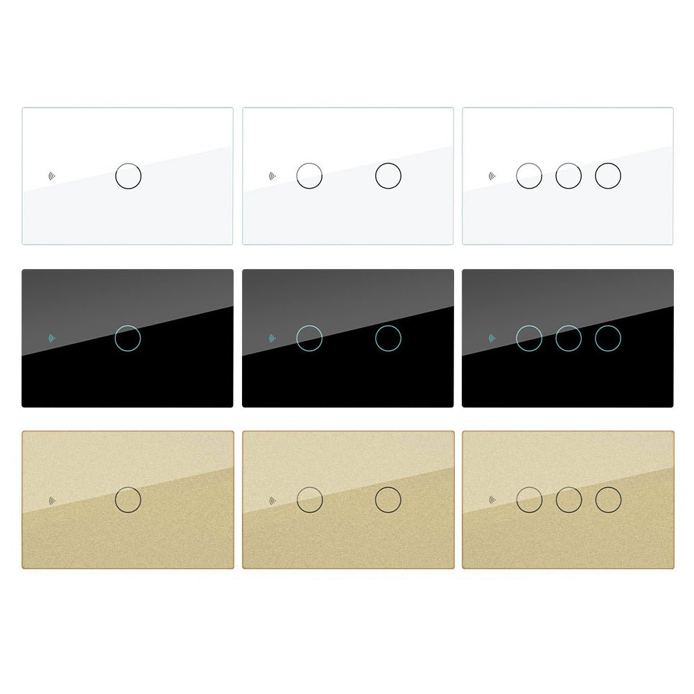 Wall Touch Switch US EU Version Only Glass Panel - Moes