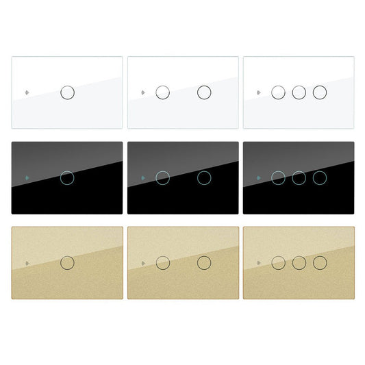 Wall Touch Switch US EU Version Only Glass Panel - Moes