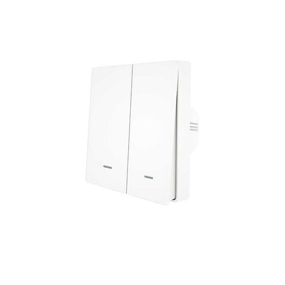 WiFi RF433 Smart Light 2 Way Multi-control Push Button Switch Neutral Wire EU - MOES
