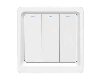 WiFi Smart Light Switch Push Button 2-way Multi-control 1 Gang EU UK Version with No Neutral Wire - Moes