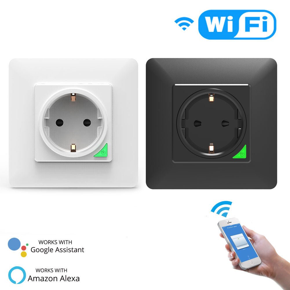 WiFi Smart Light Wall Switch Socket Outlet Push Button EU Version - Moes