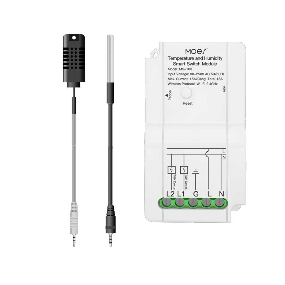 Compatible with Alexa and Google Home for free voice control on the connected devices - MOES