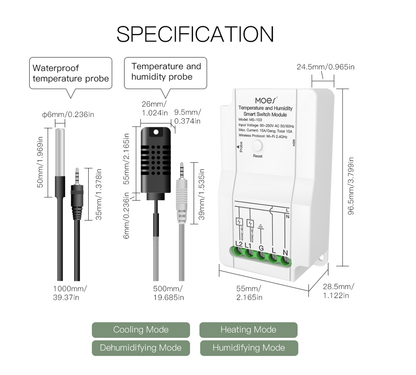 Waterproof temperature probe  - Moes