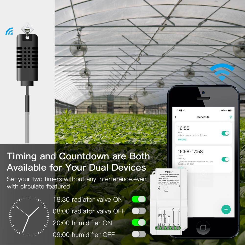 Timing and Countdown are Both Available for Your Dual Devices - Moes