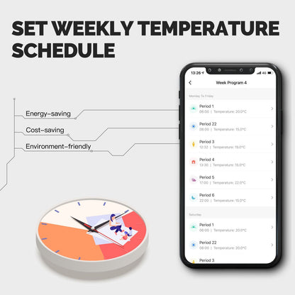 WiFi Smart Thermostat Temperature Controller for Water/ Electric /Gas /Boiler Floor Heating - MOES