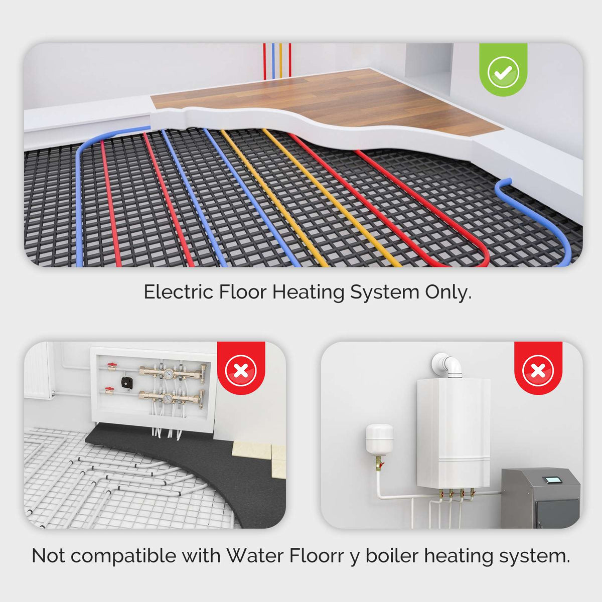 WiFi Smart Thermostat Temperature Controller for Water/ Electric /Gas /Boiler Floor Heating - MOES