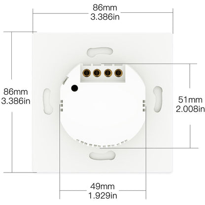WiFi Smart Wall Light Switch With RF433 2-Way Multi-Control Push Button with RF Transmitter Switch - Moes
