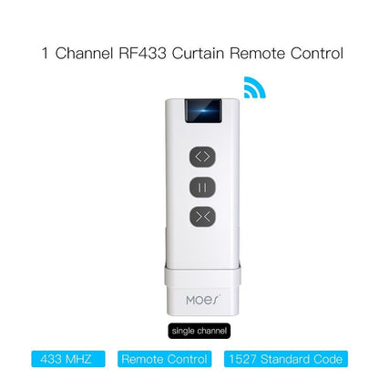 ZigBee RF Smart Touch Curtain Roller Blinds Shutter Switch Tuya Smart Life App Wireless Control Works with Alexa and Google Home US - Moes