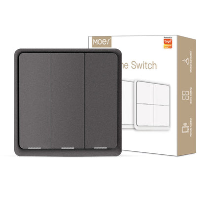 ZigBee Smart Battery Powered Light Switch Scene Push Button Switches Multi-Control - MOES